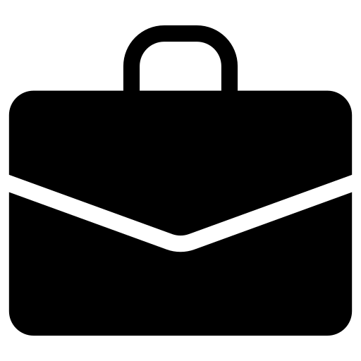 Briefcase icon representing a client, brand, or agency partnership.